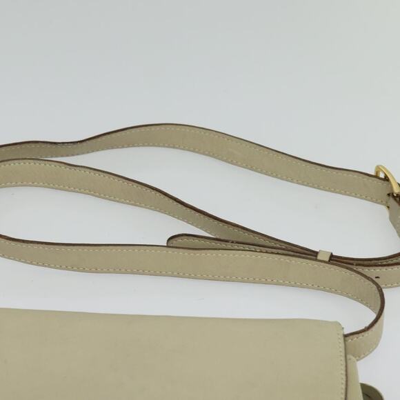 CELINE Shoulder Bag Leather Ivory Gold - Picture 8 of 13